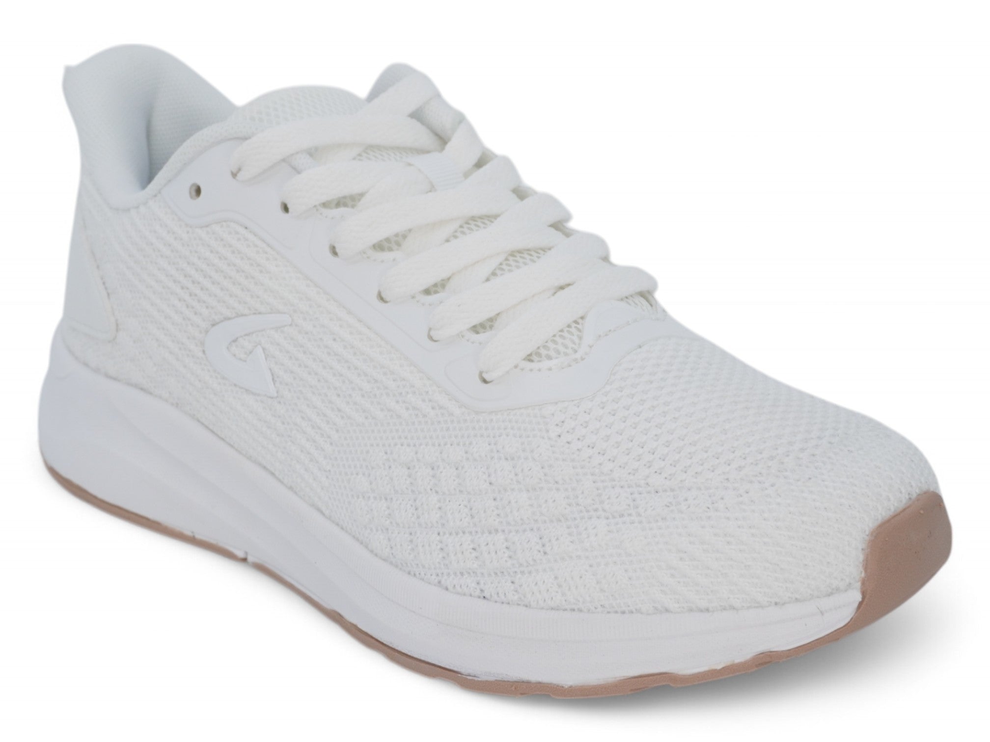 Women's White Gum Sole Fly Knit Sneaker