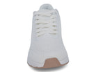 Women's White Gum Sole Fly Knit Sneaker