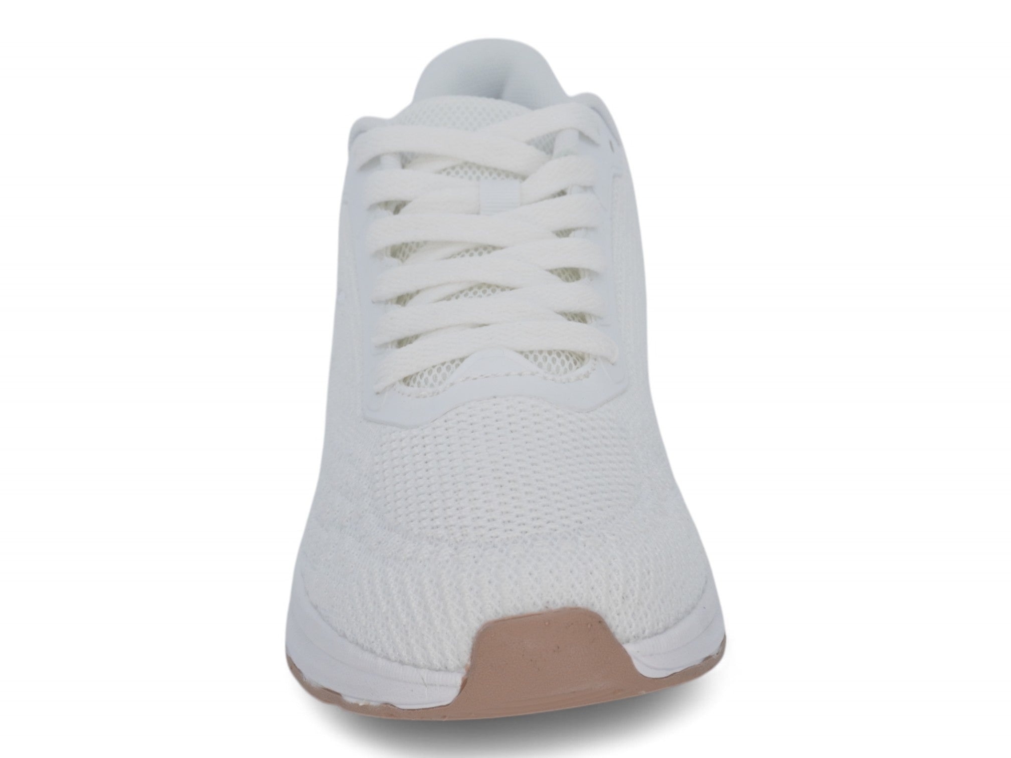 Women's White Gum Sole Fly Knit Sneaker