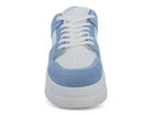 Women's Blue & White Suede Court Sneaker