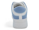 Women's Blue & White Suede Court Sneaker