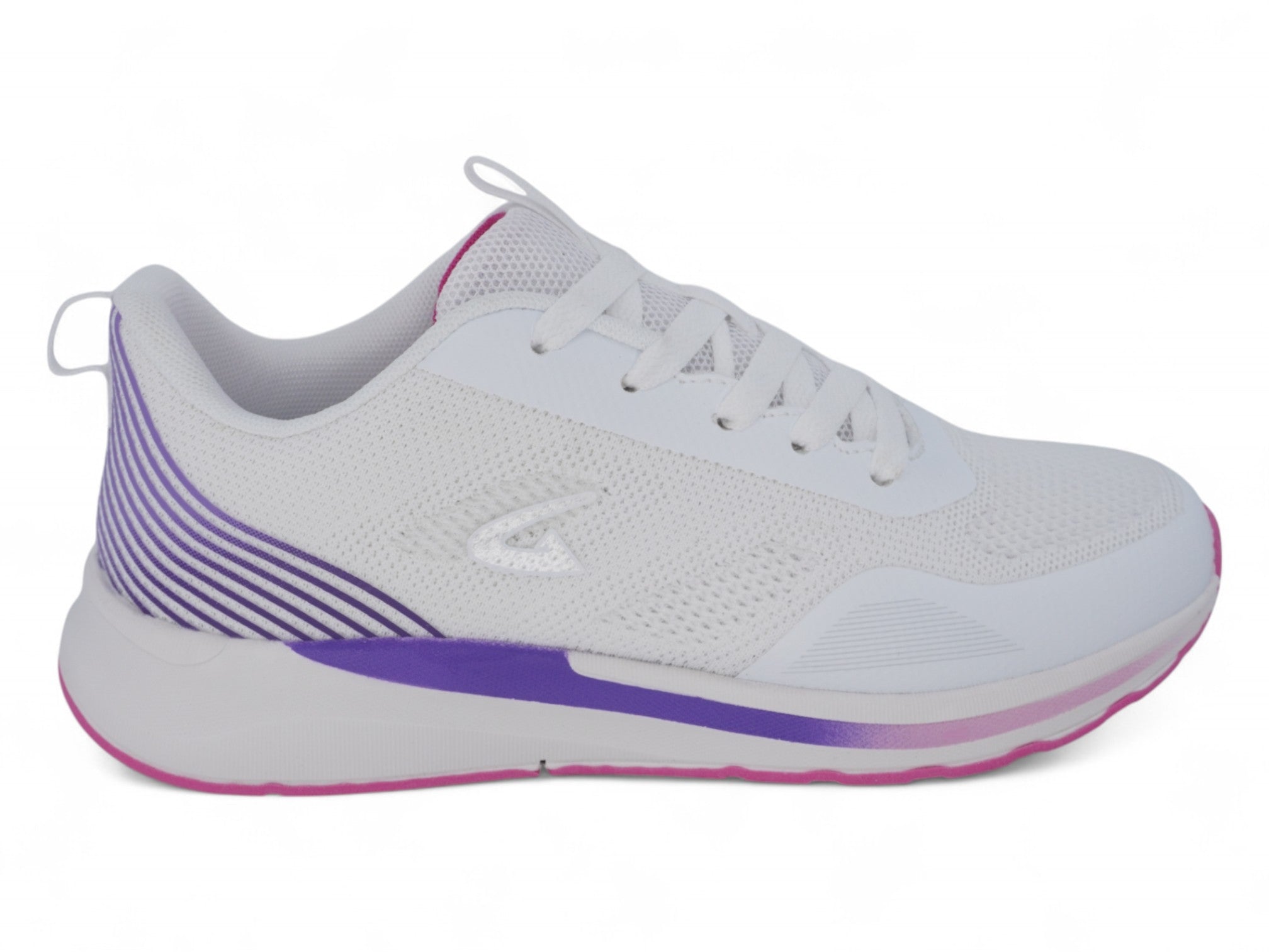Women's Pink & White Striped Athletic Sneaker