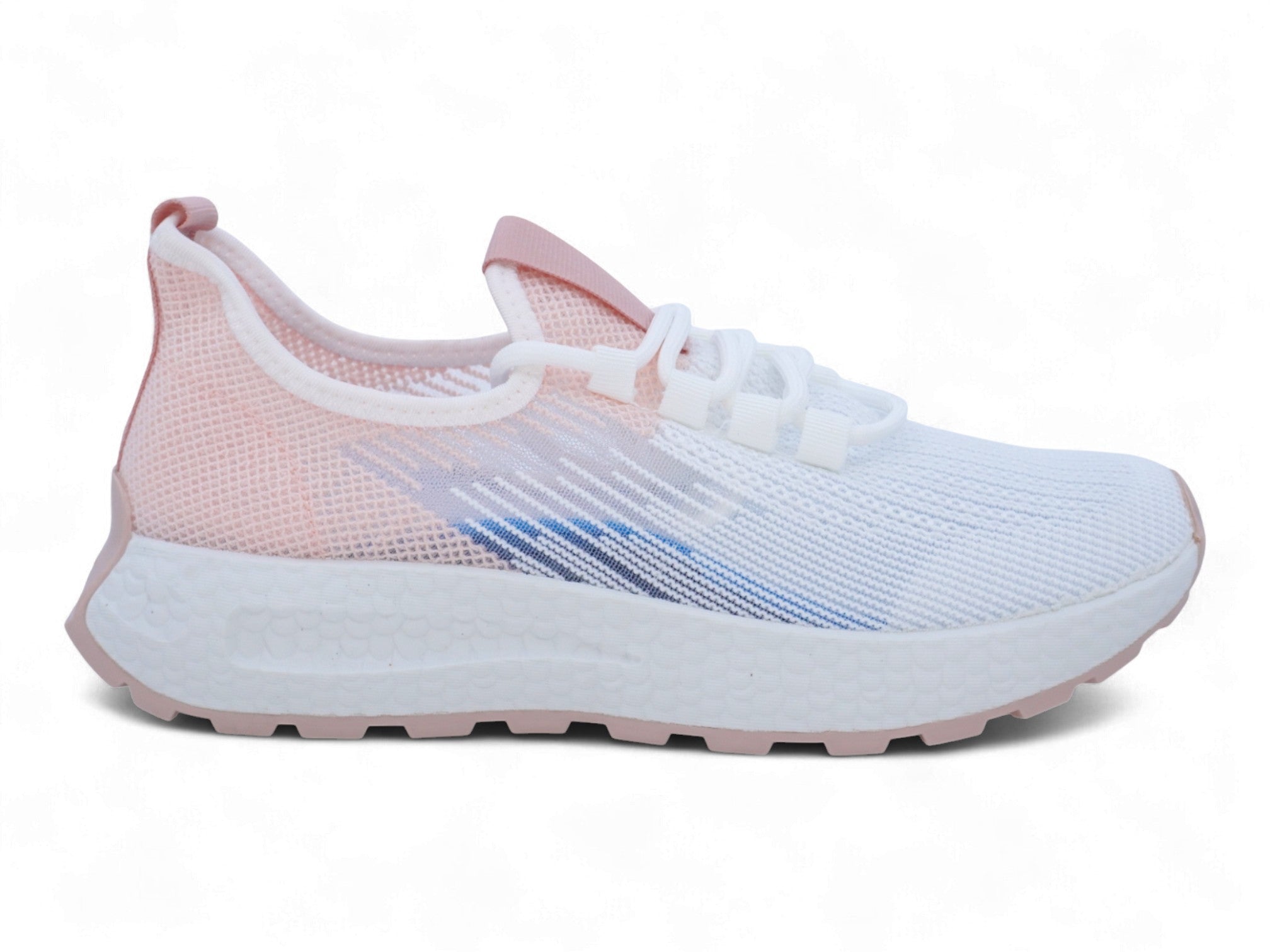 Women's Pink & White Frosted Sneaker