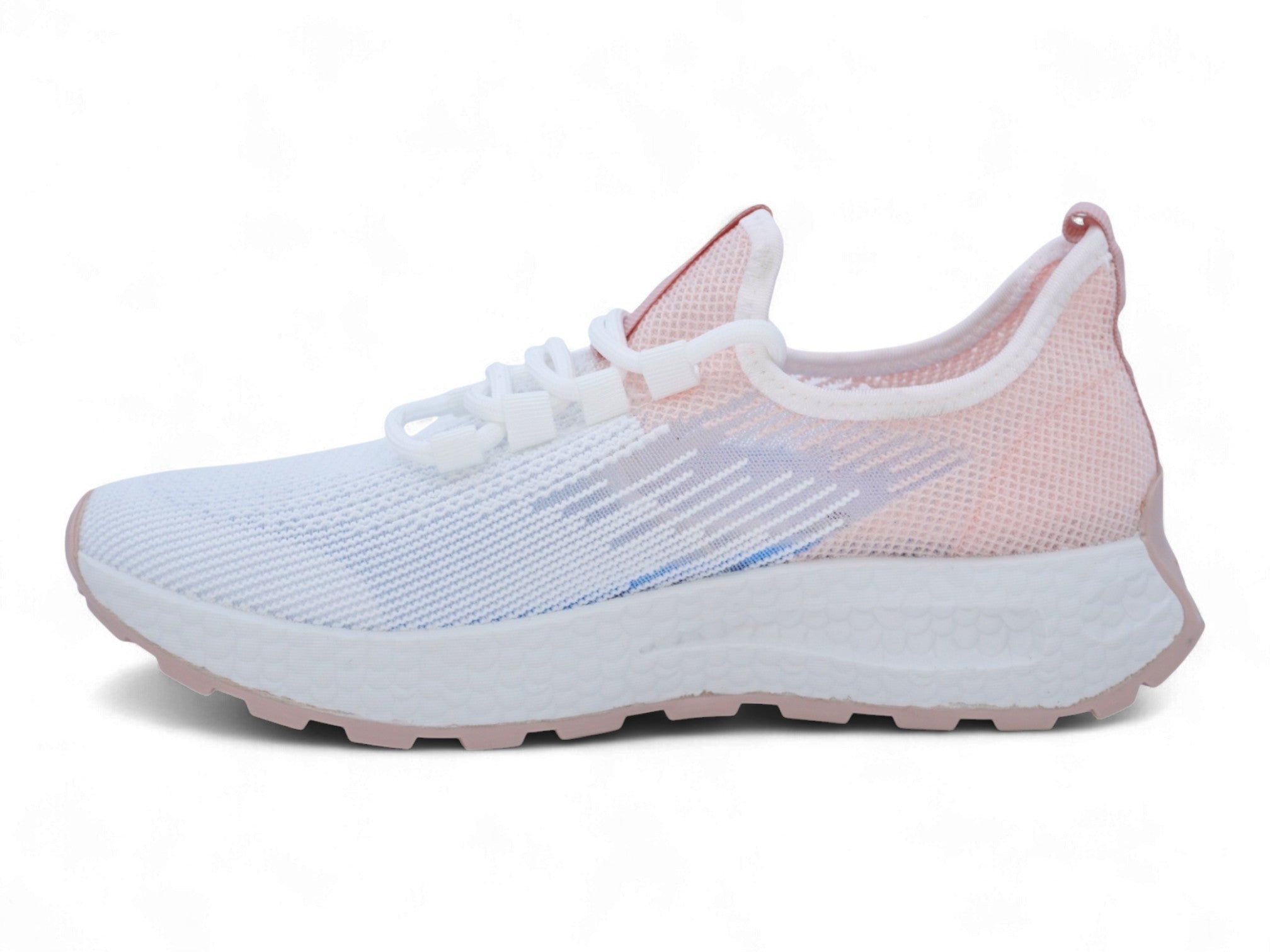 Women's Pink & White Frosted Sneaker