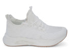 Women's White Mesh Bubble Sneaker