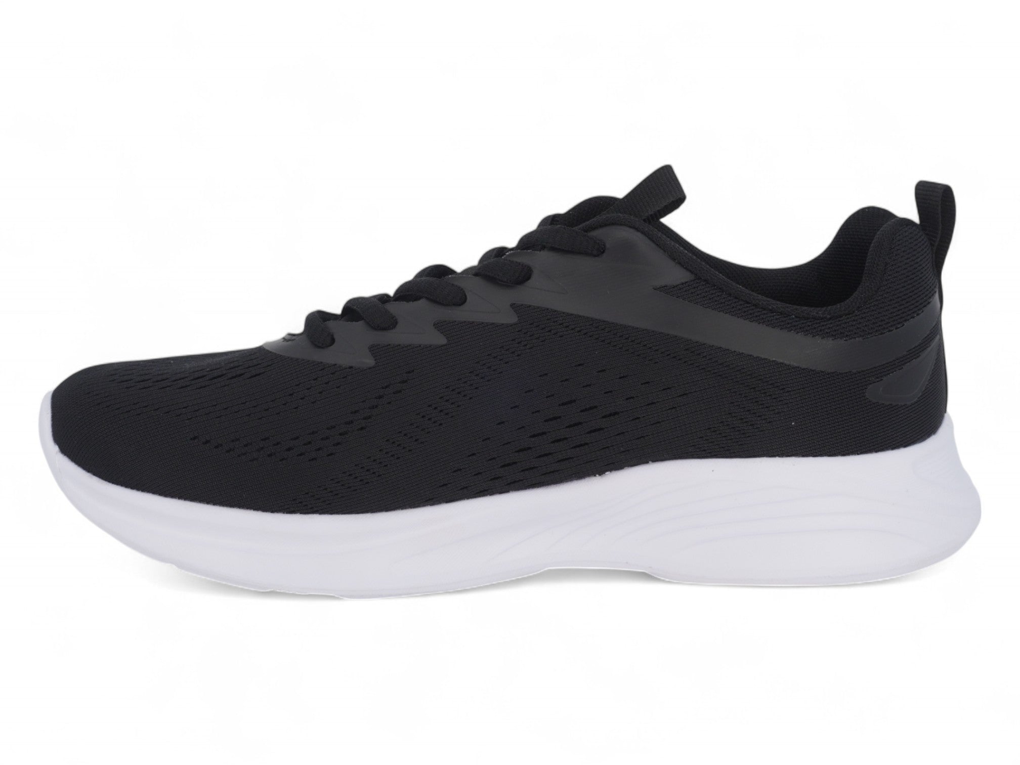 Women's Black Jacquard Athletic Sneaker