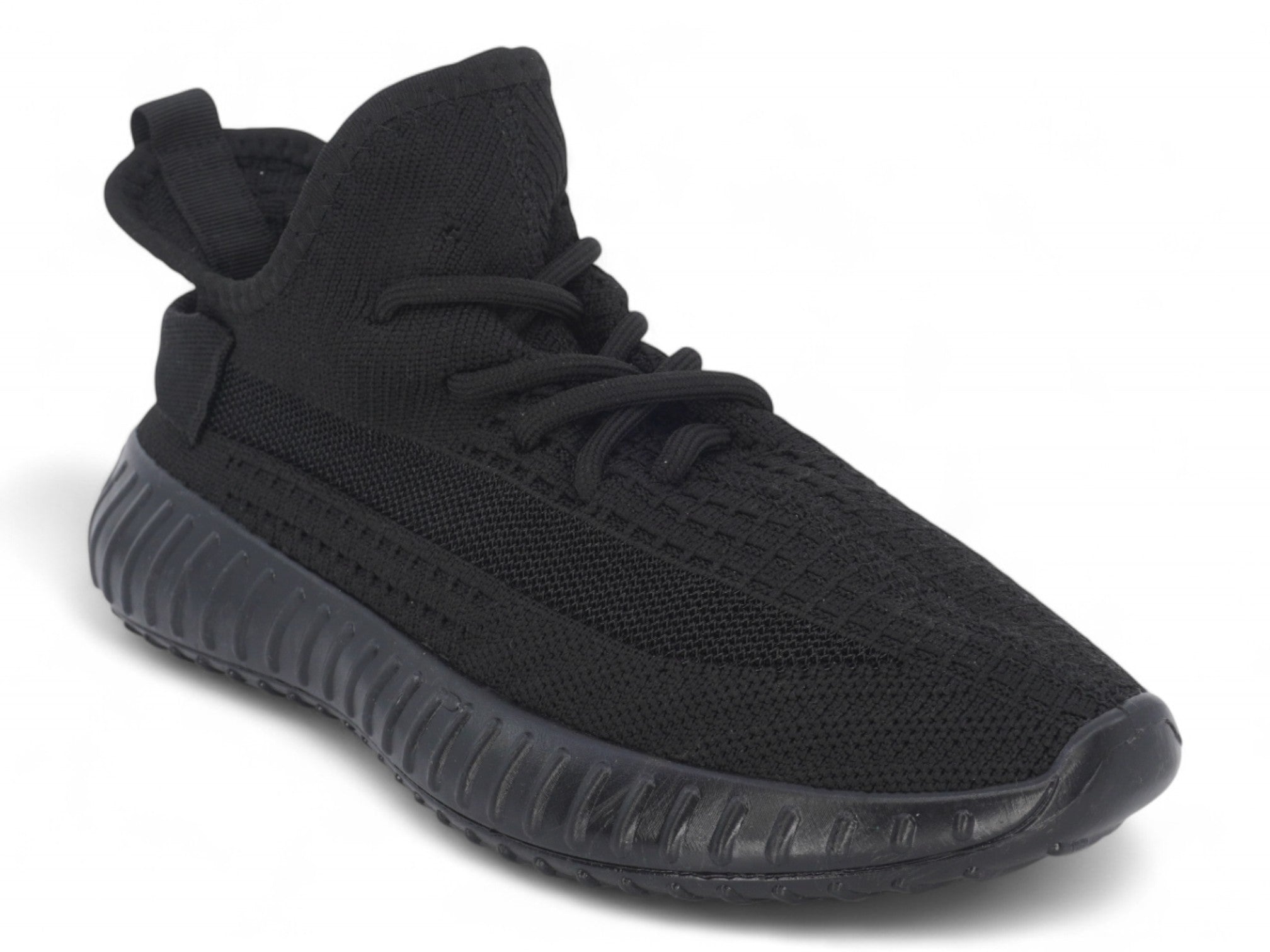 Women's Black Sporty Fly Knit Sneaker