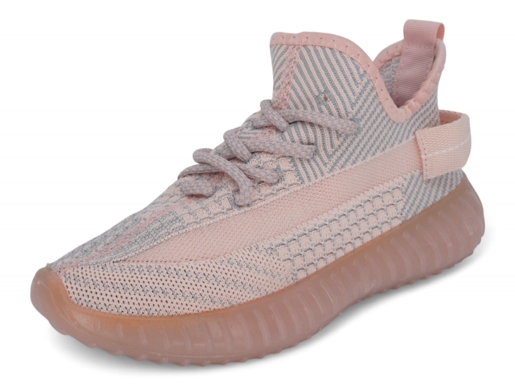Women's Pink Sporty Fly Knit Sneaker