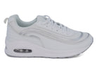 Women's White & Gray Bubble Athletic Sneaker