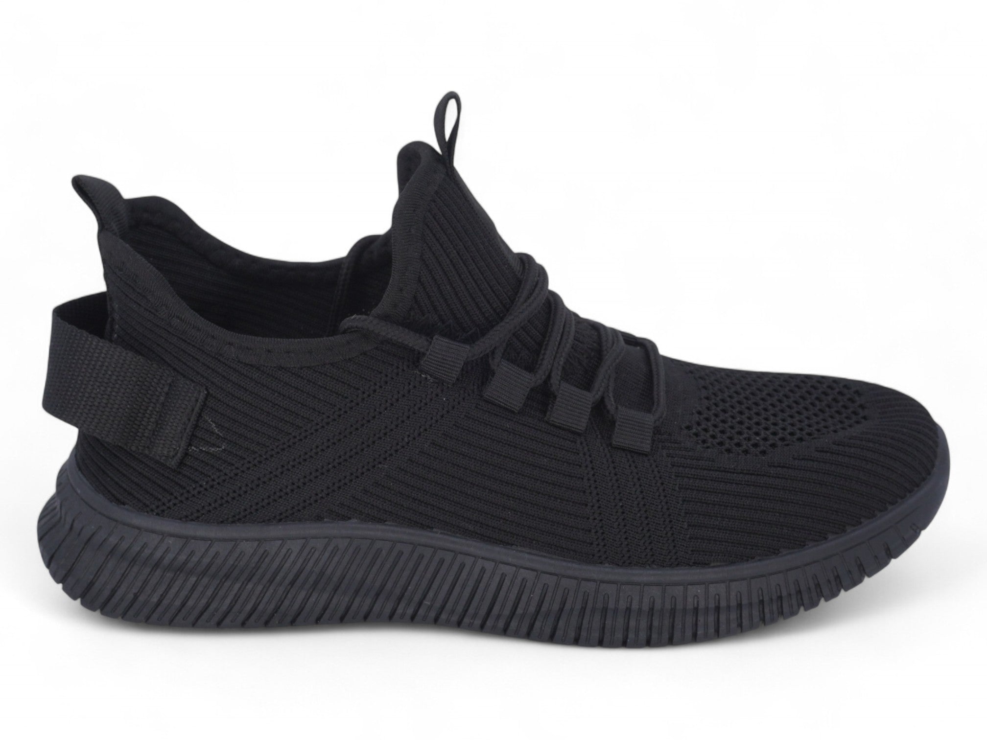 Women's Black Premium Fly Knit Sneaker