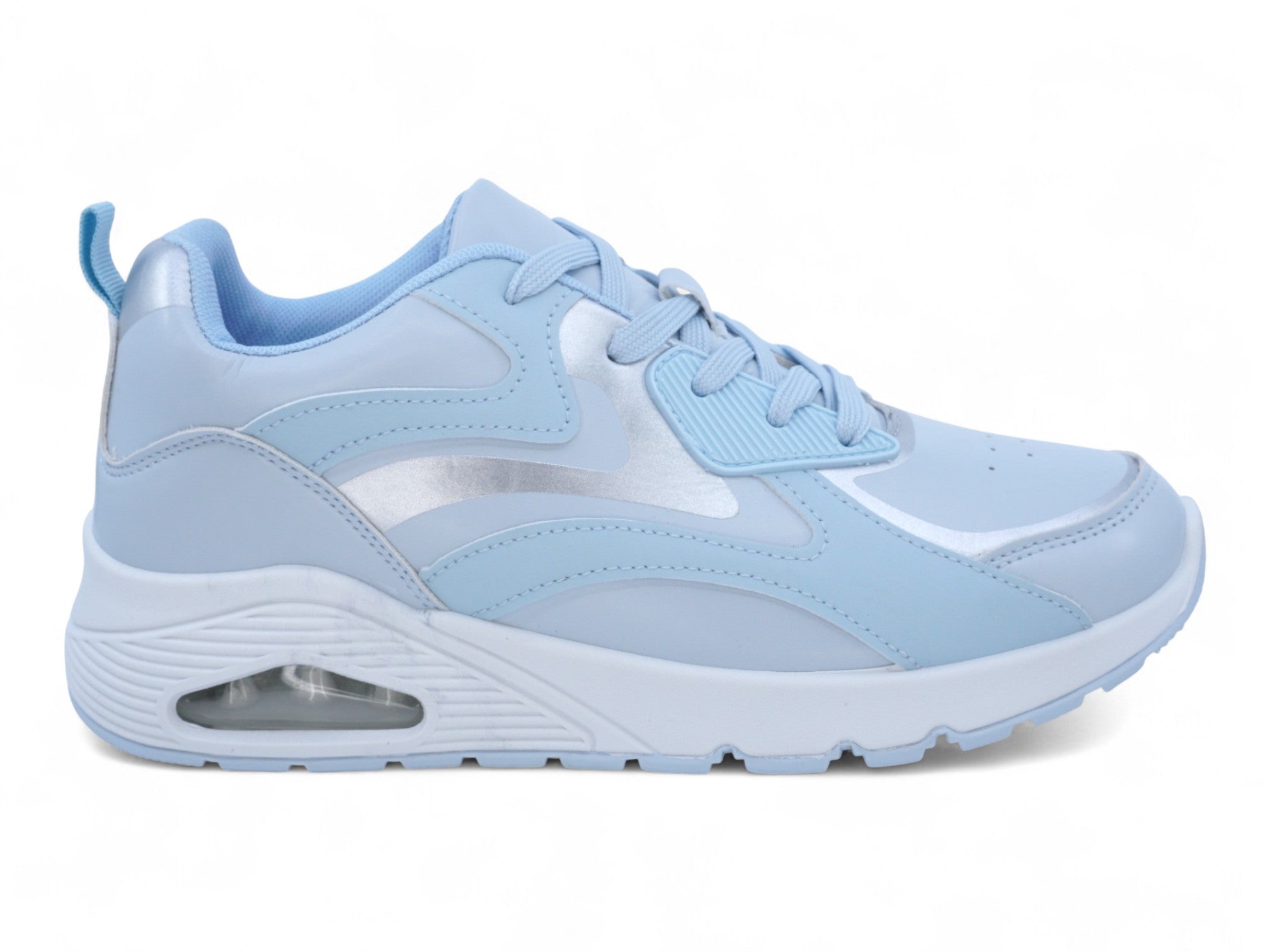 Women's Blue & Silver Bubble Athletic Sneaker