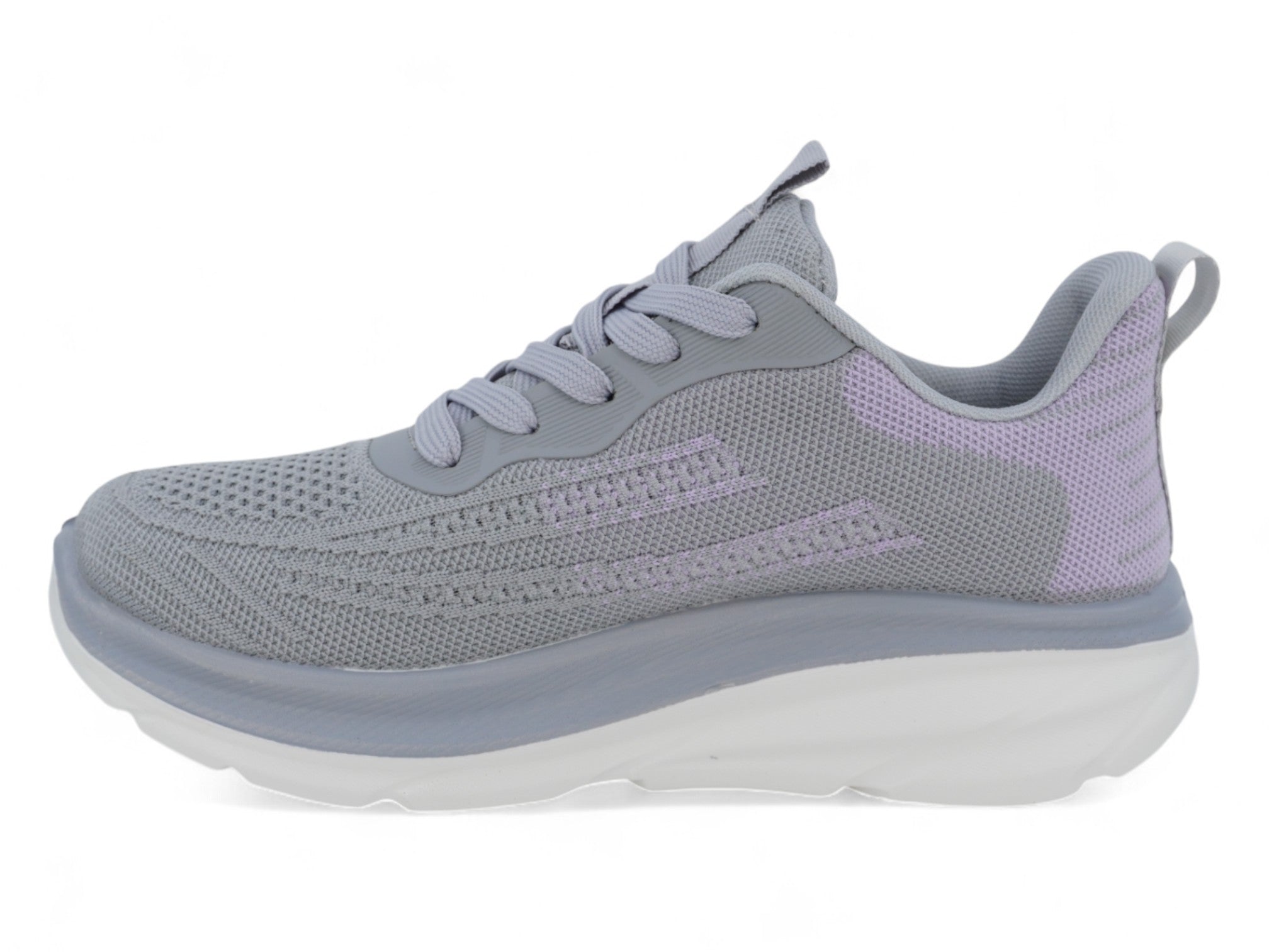 Women's Gray & Purple Cyberstep Athletic Sneaker
