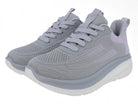 Women's Gray & Purple Cyberstep Athletic Sneaker