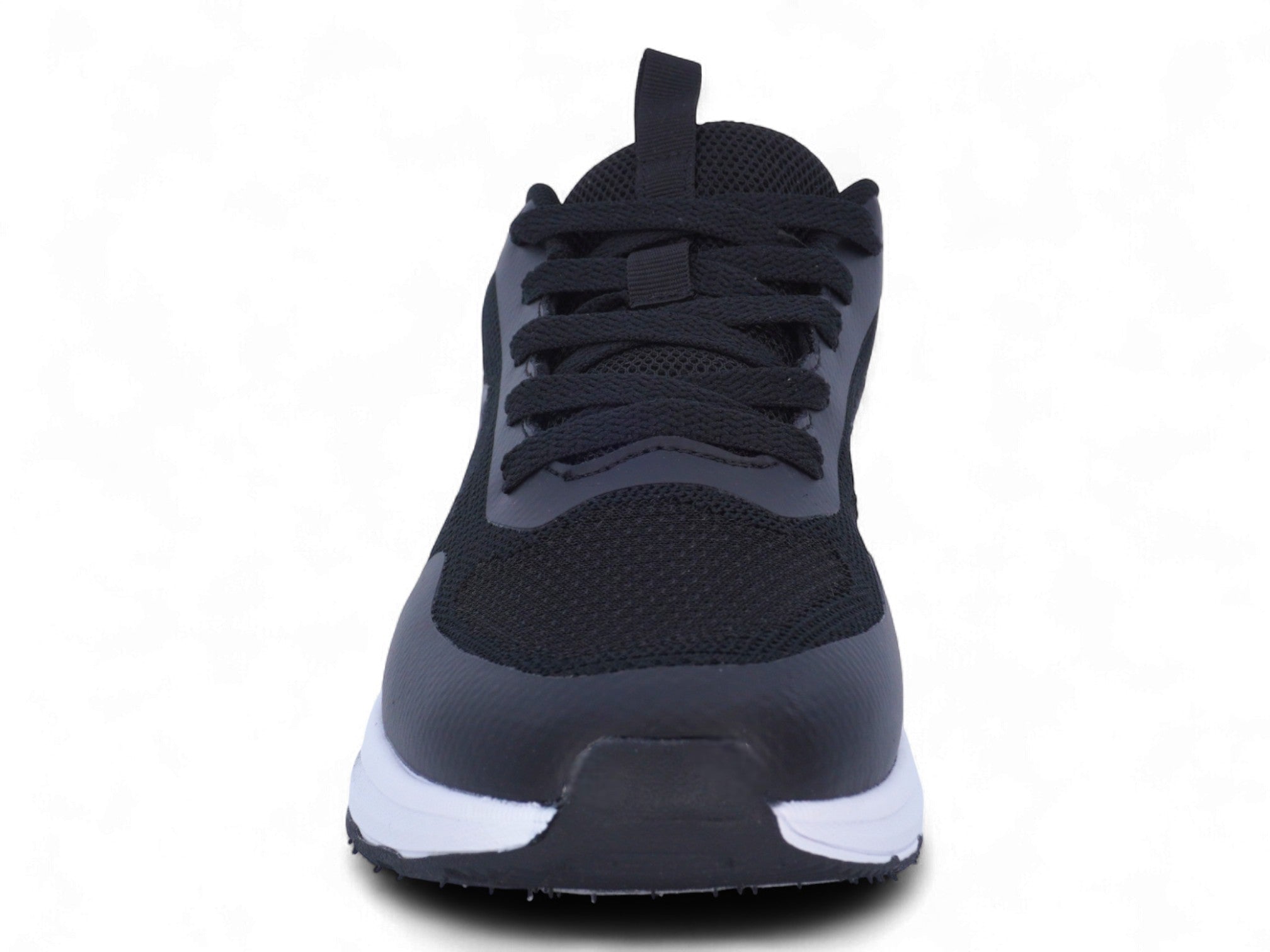 Women's Black & White Stripped Athletic Sneaker