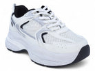 Women's White & Silver Tempo X Sneaker