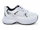 Women's White & Silver Tempo X Sneaker