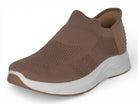 Women's Taupe Fly Knit Hands Free Sneaker
