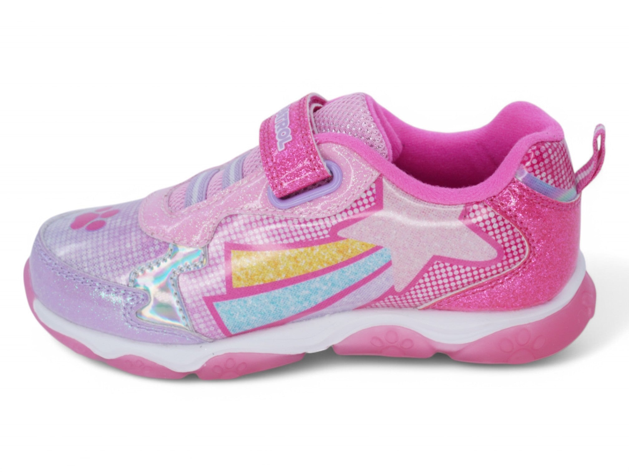Girls Pink Paw Patrol Velcro Sneaker