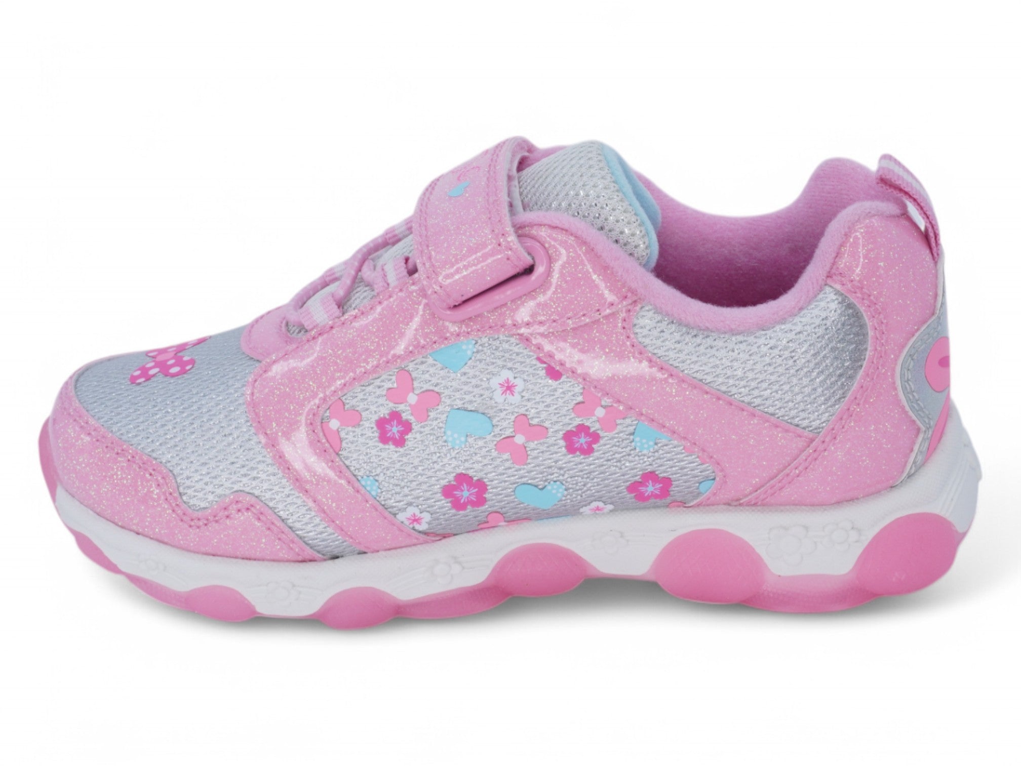 Toddler Pink & Silver Minnie Mouse Sneaker