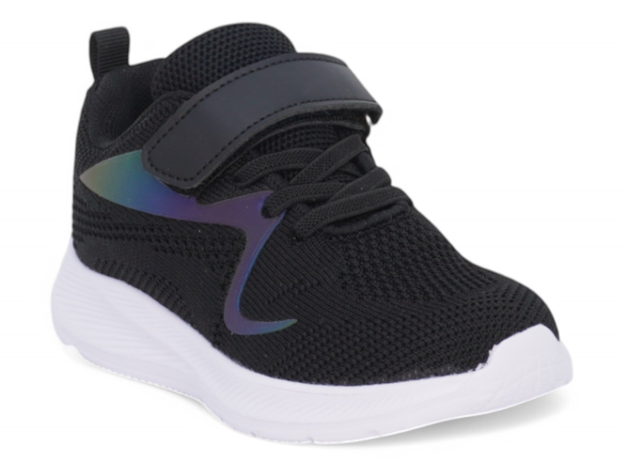 Toddler Black Lace Slip On Sneaker