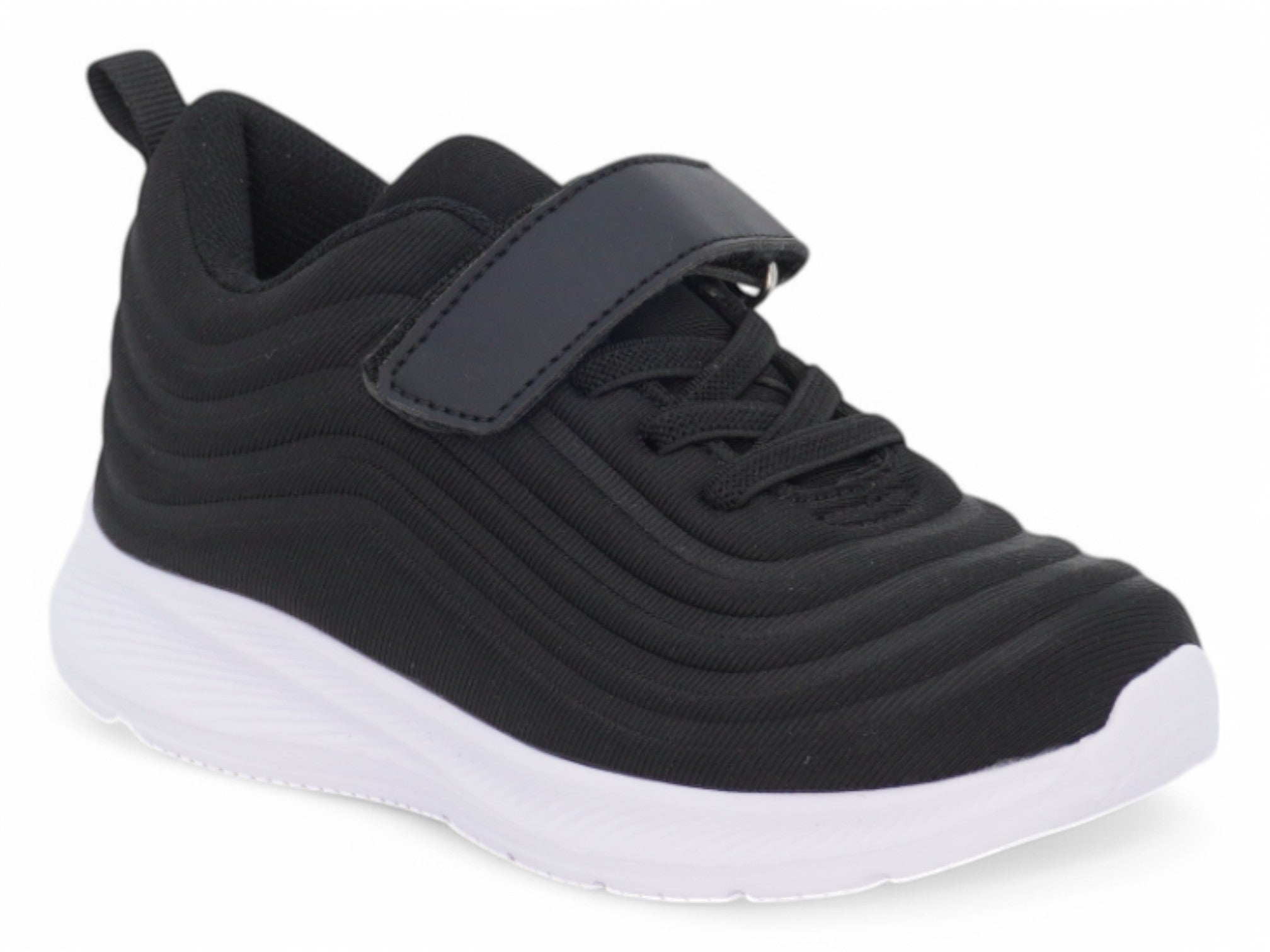 Toddler Black Lines Slip-On Sneaker