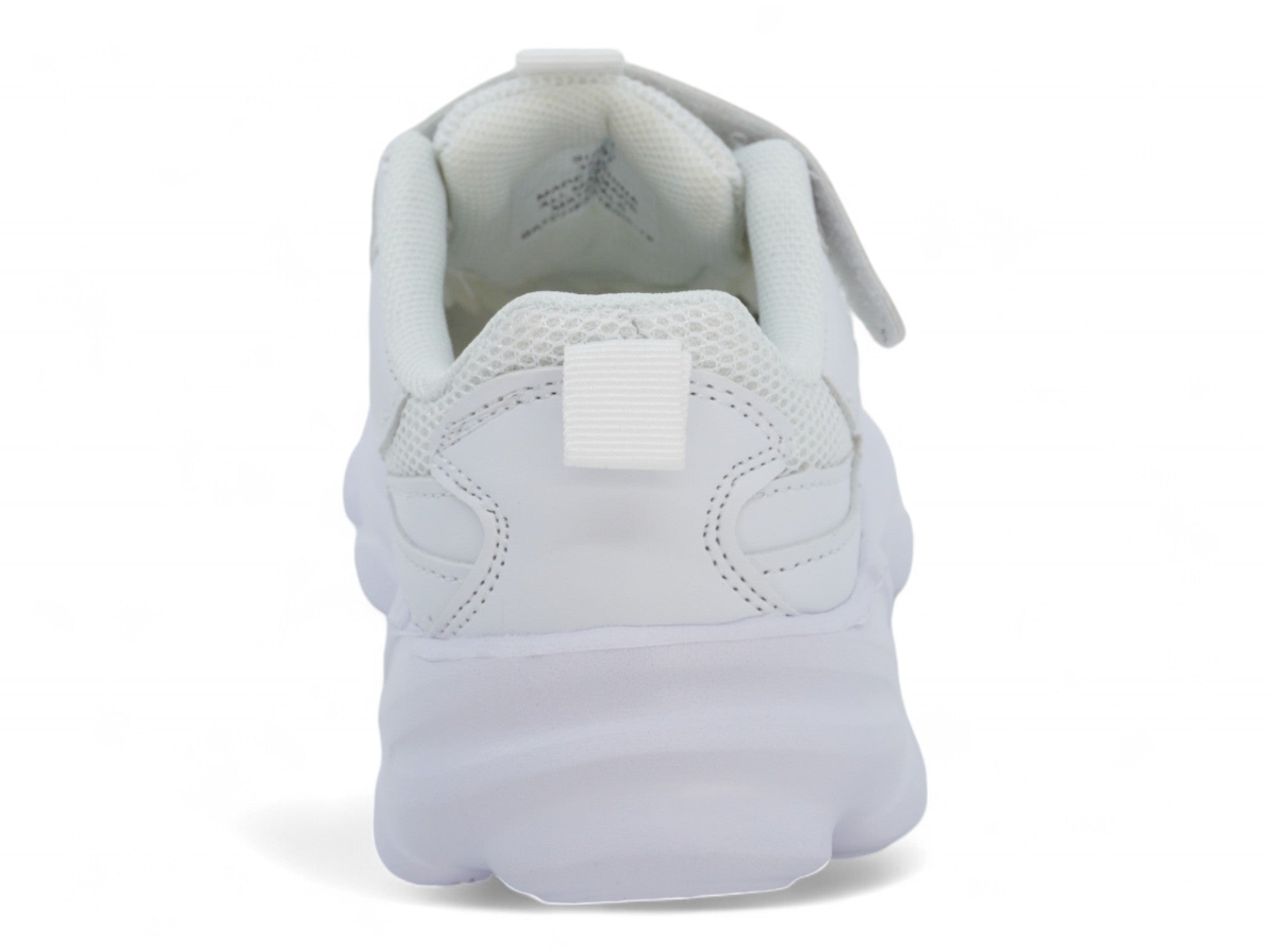 Girls White & Silver Mesh Sneaker