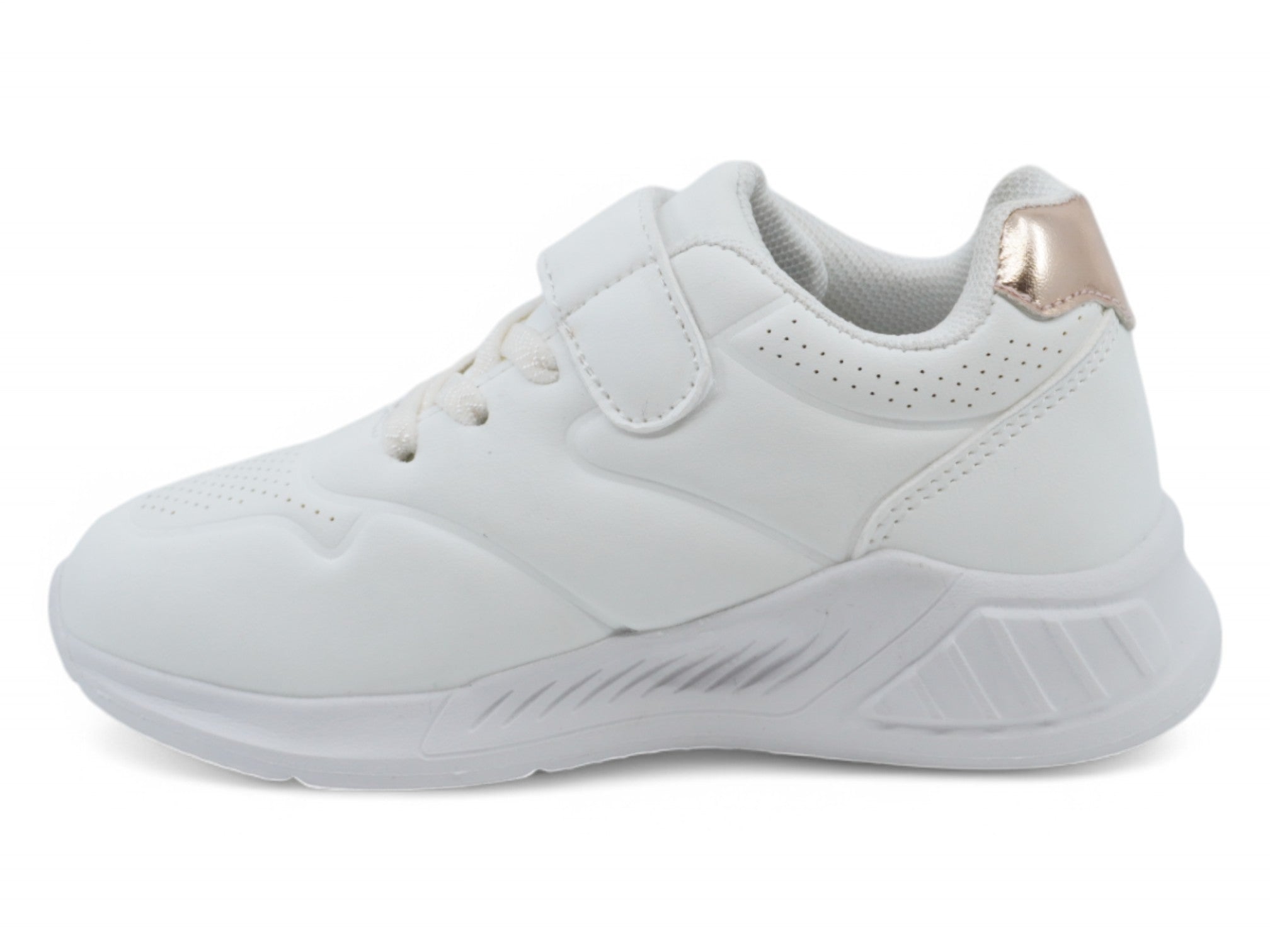 Toddler White Lace Up Sneaker