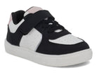 Toddler Black & Pink Laceup Sneaker
