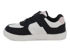 Toddler Black & Pink Laceup Sneaker