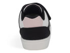 Toddler Black & Pink Laceup Sneaker
