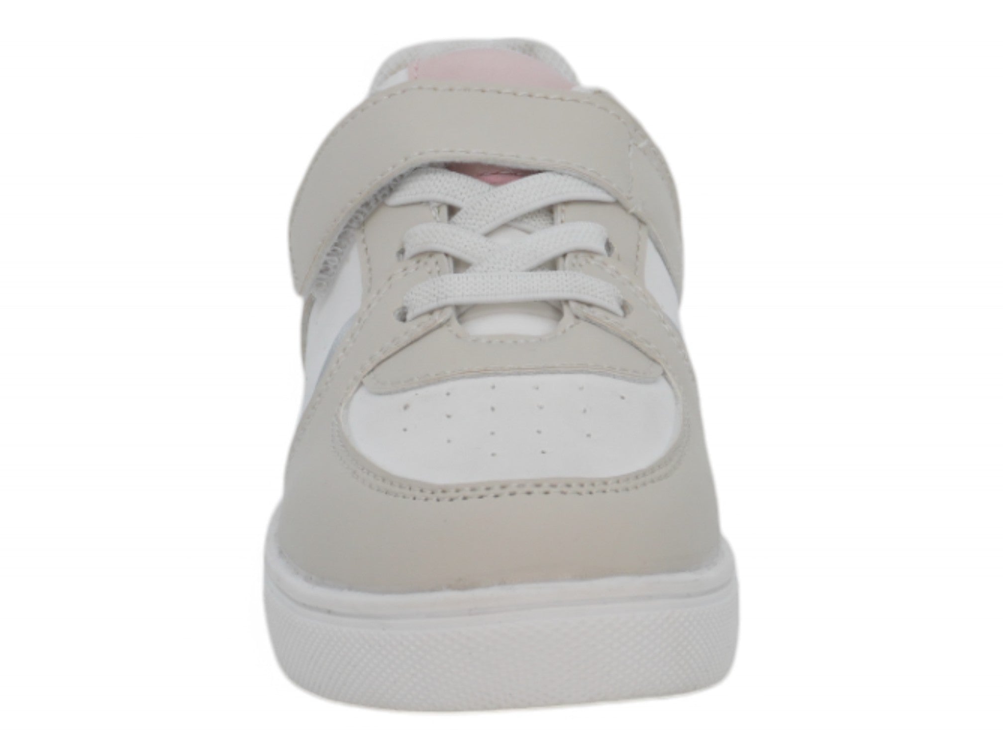 Toddler Gray & Pink Laceup Sneaker