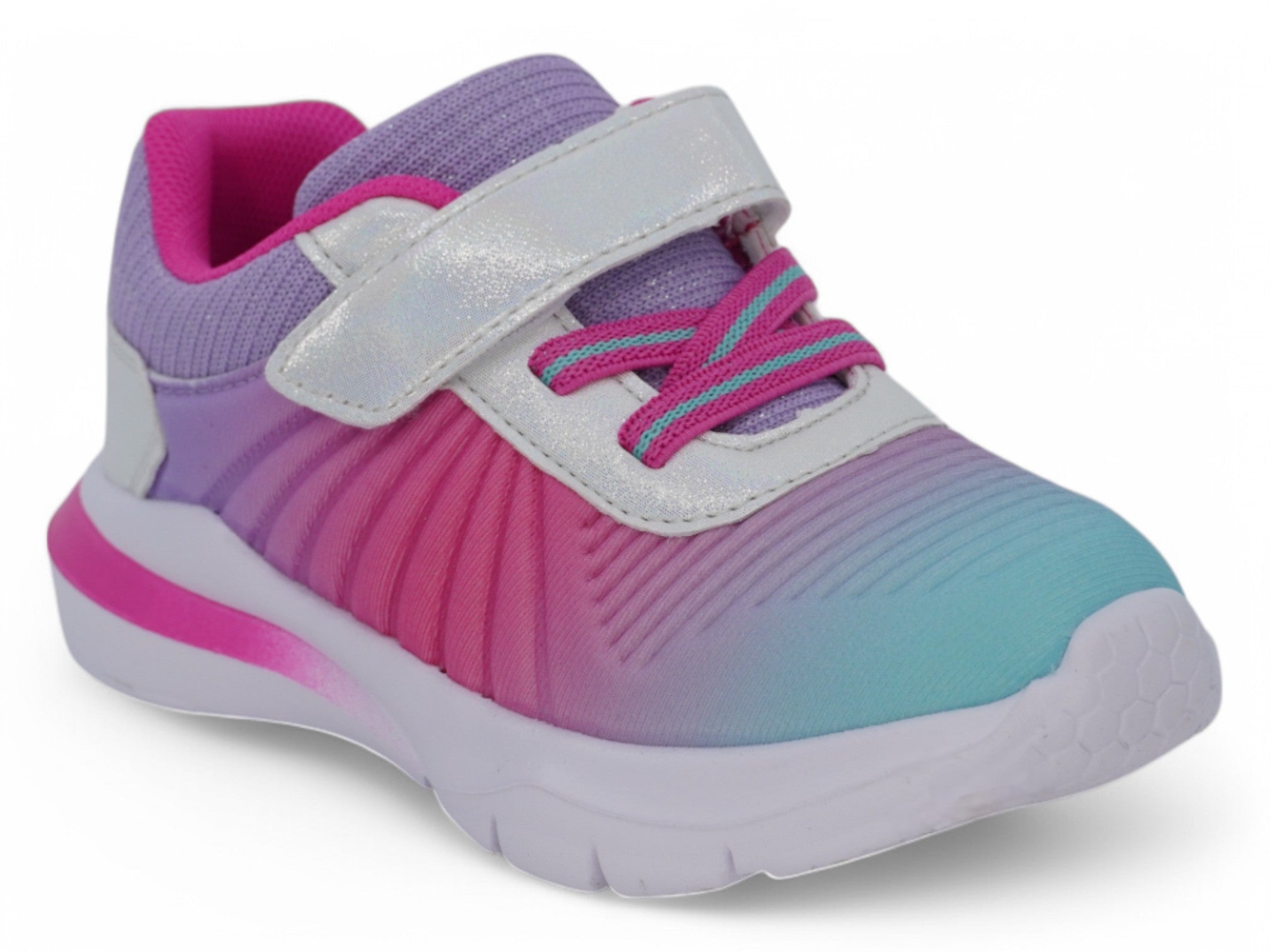 Toddler Pink & Purple Ray Velcro Sneaker