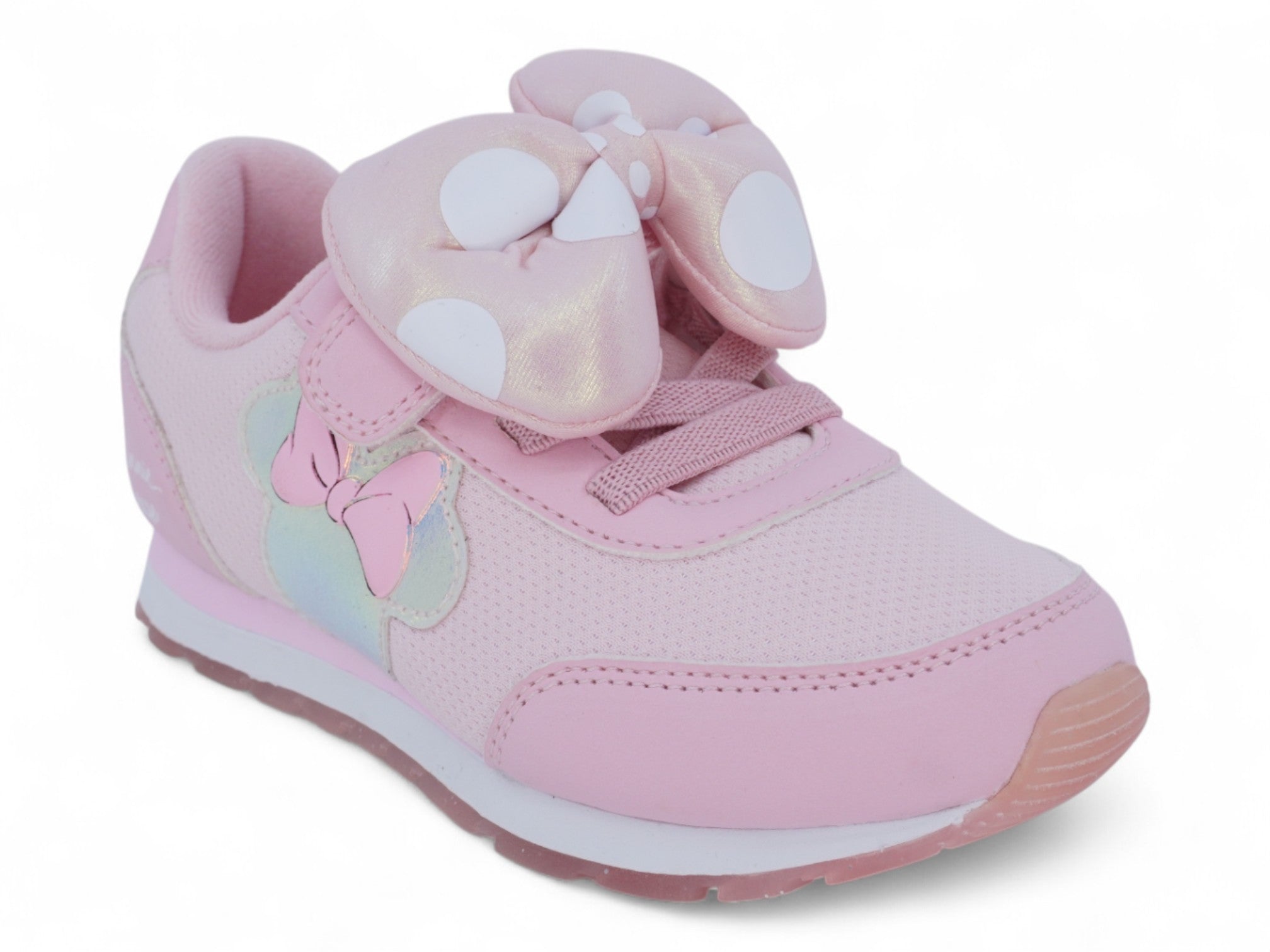 Toddler Pink 3D Bow Minnie Sneaker