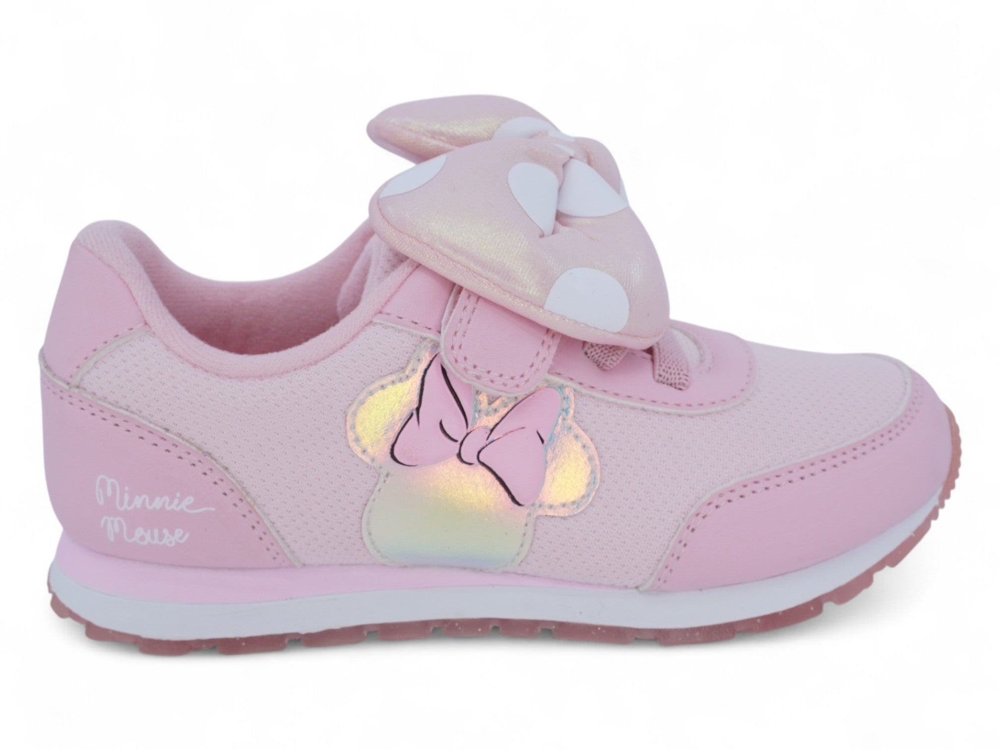 Toddler Pink 3D Bow Minnie Sneaker