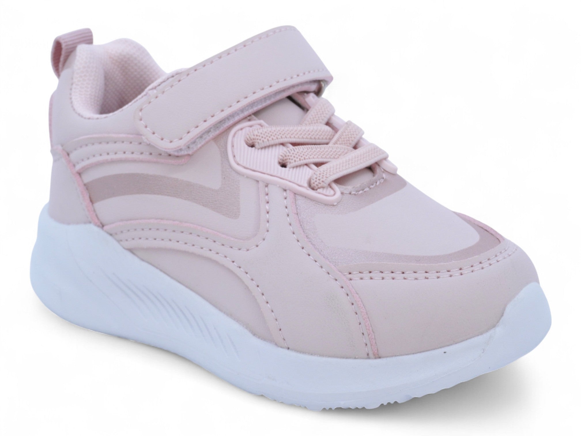 Toddler Light Pink & Rose Gold Bubble Athletic Sneaker
