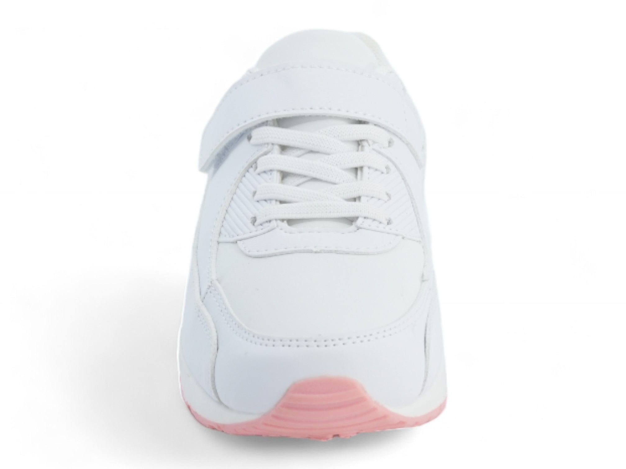 Girls Pink & White Bubble Sneaker