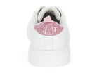 Girls White Glitter Platform Sneaker