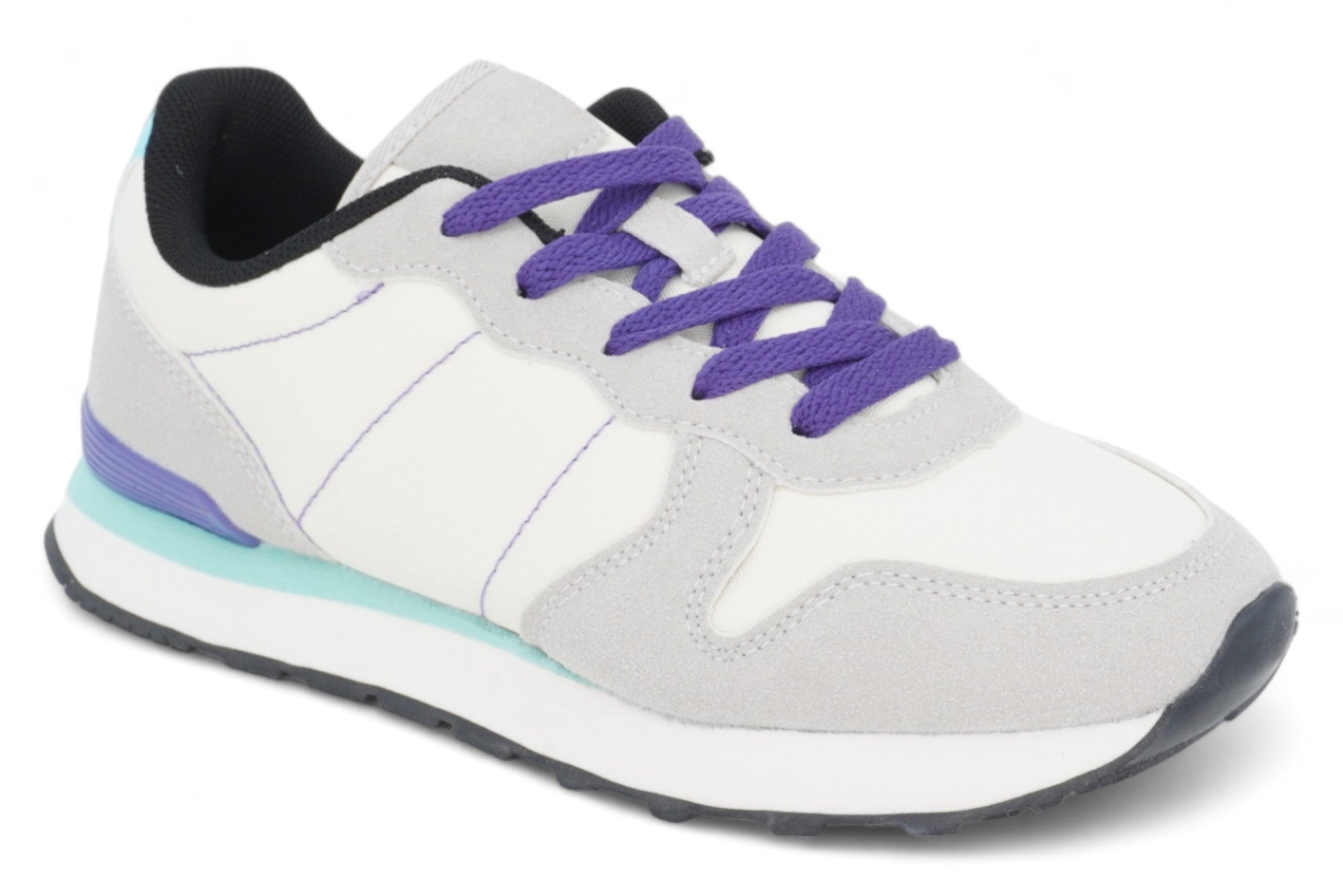 Girls Puple & Gray Athletic Sneaker