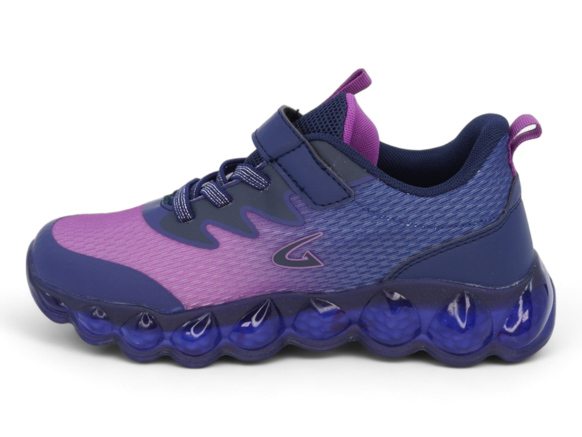 Girls Purple Flyknit Athletic Sneaker