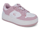 Women's Pink Platform Court Sneaker