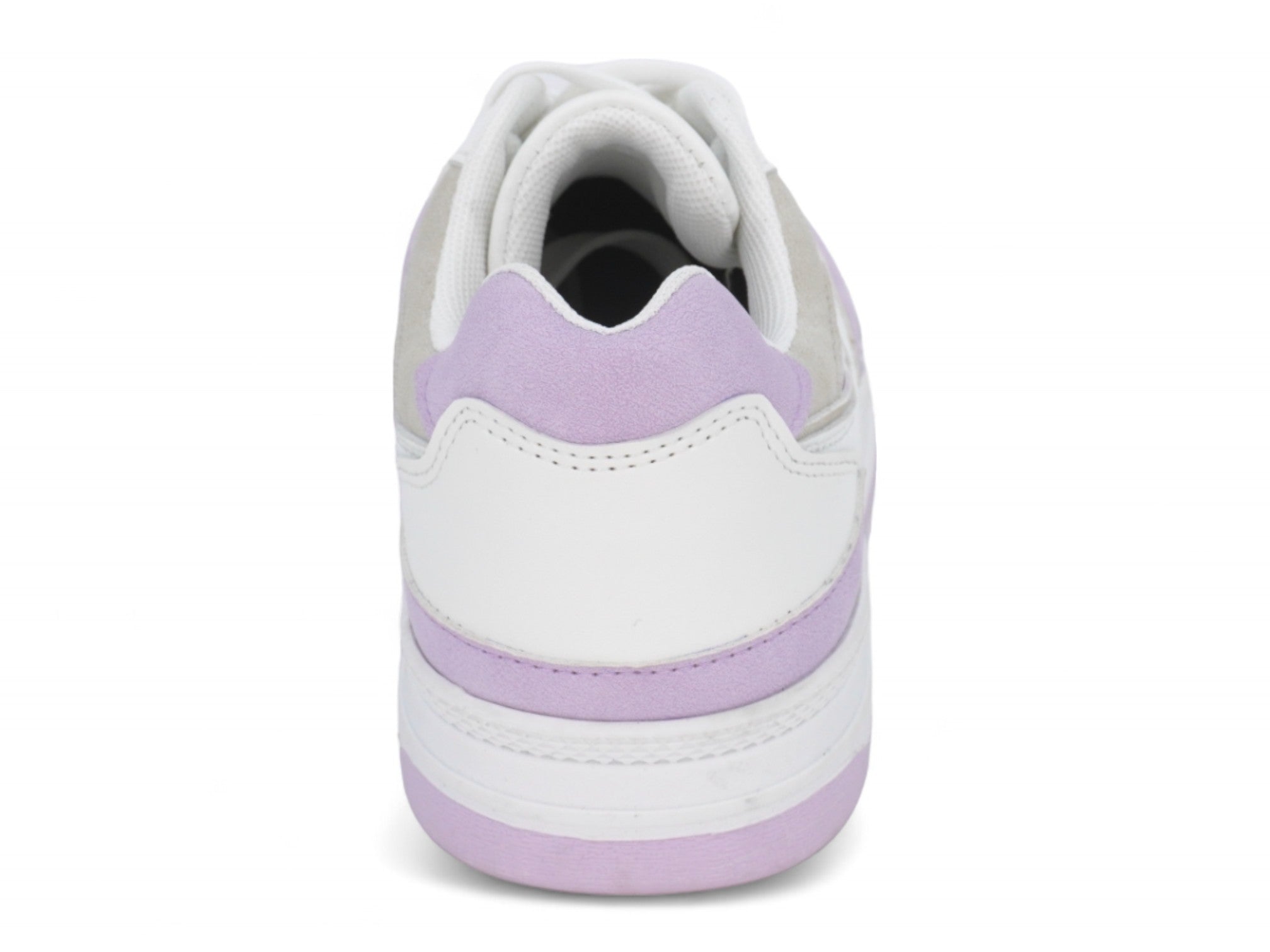 Girls Gray & Purple Low Top Sneaker