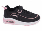 Girls Black & Pink Bubble Sneaker