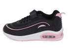 Girls Black & Pink Bubble Sneaker