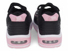 Girls Black & Pink Bubble Sneaker