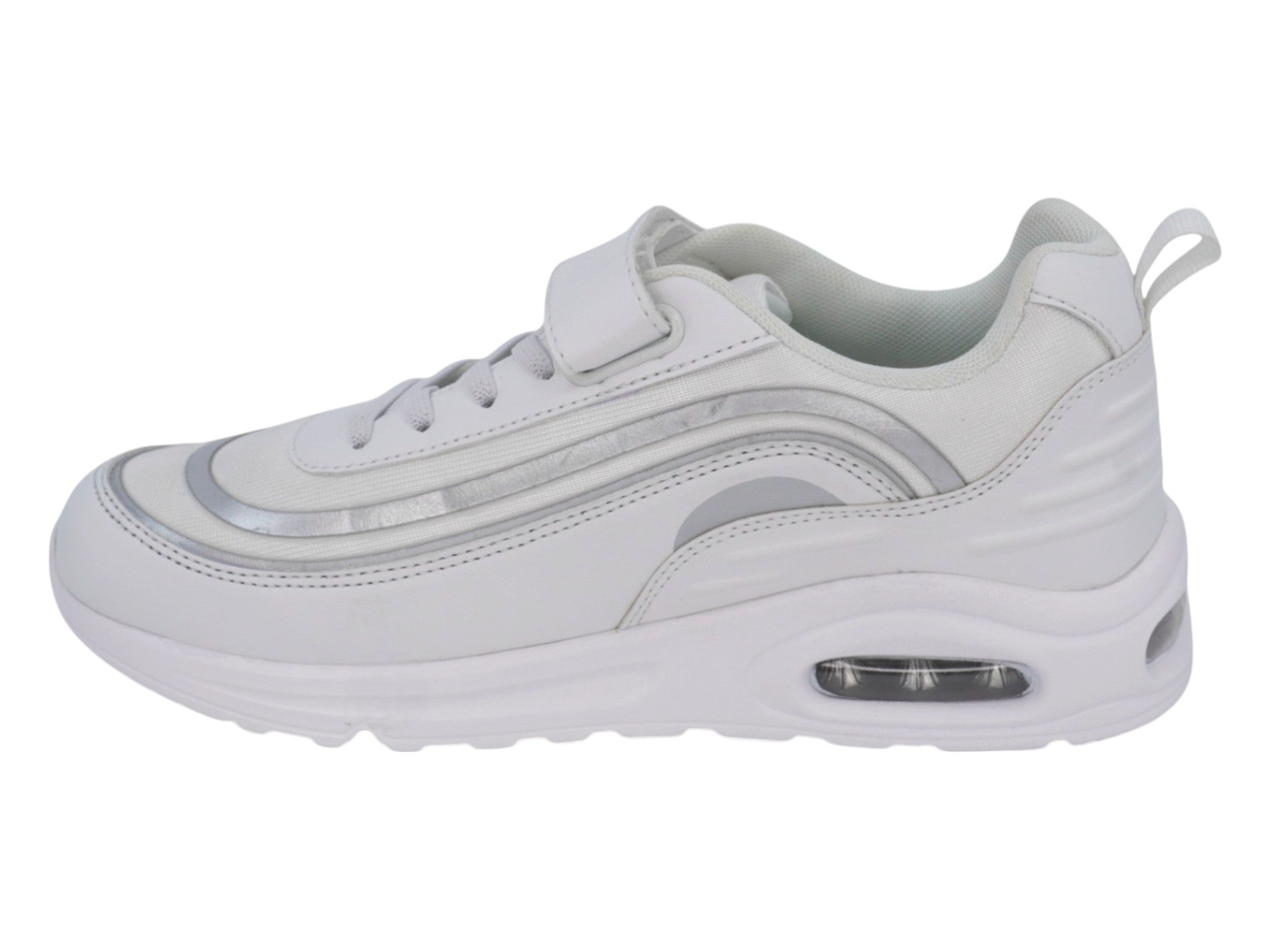 Girls White Bubble Sneaker