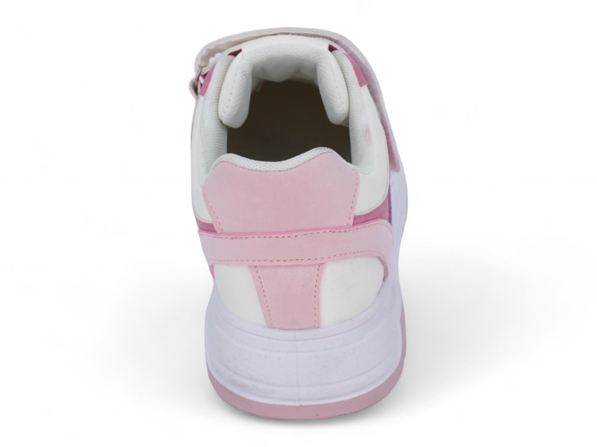 Girls Pink & White Platform Sneaker