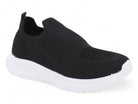 Girls Black Slip On Sneaker