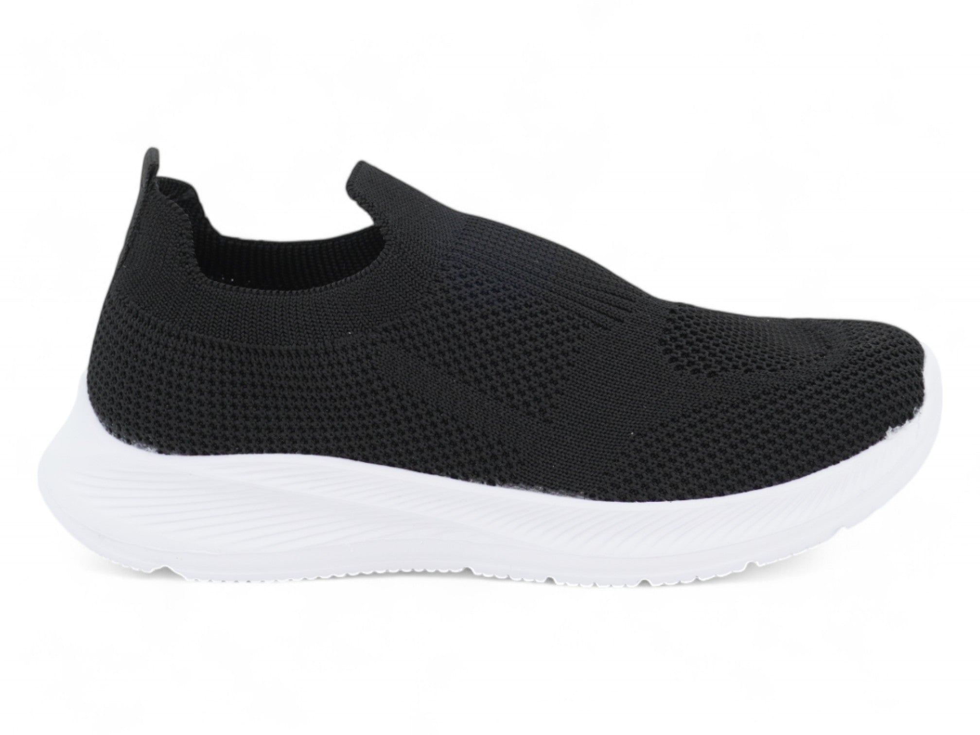 Girls Black Slip On Sneaker