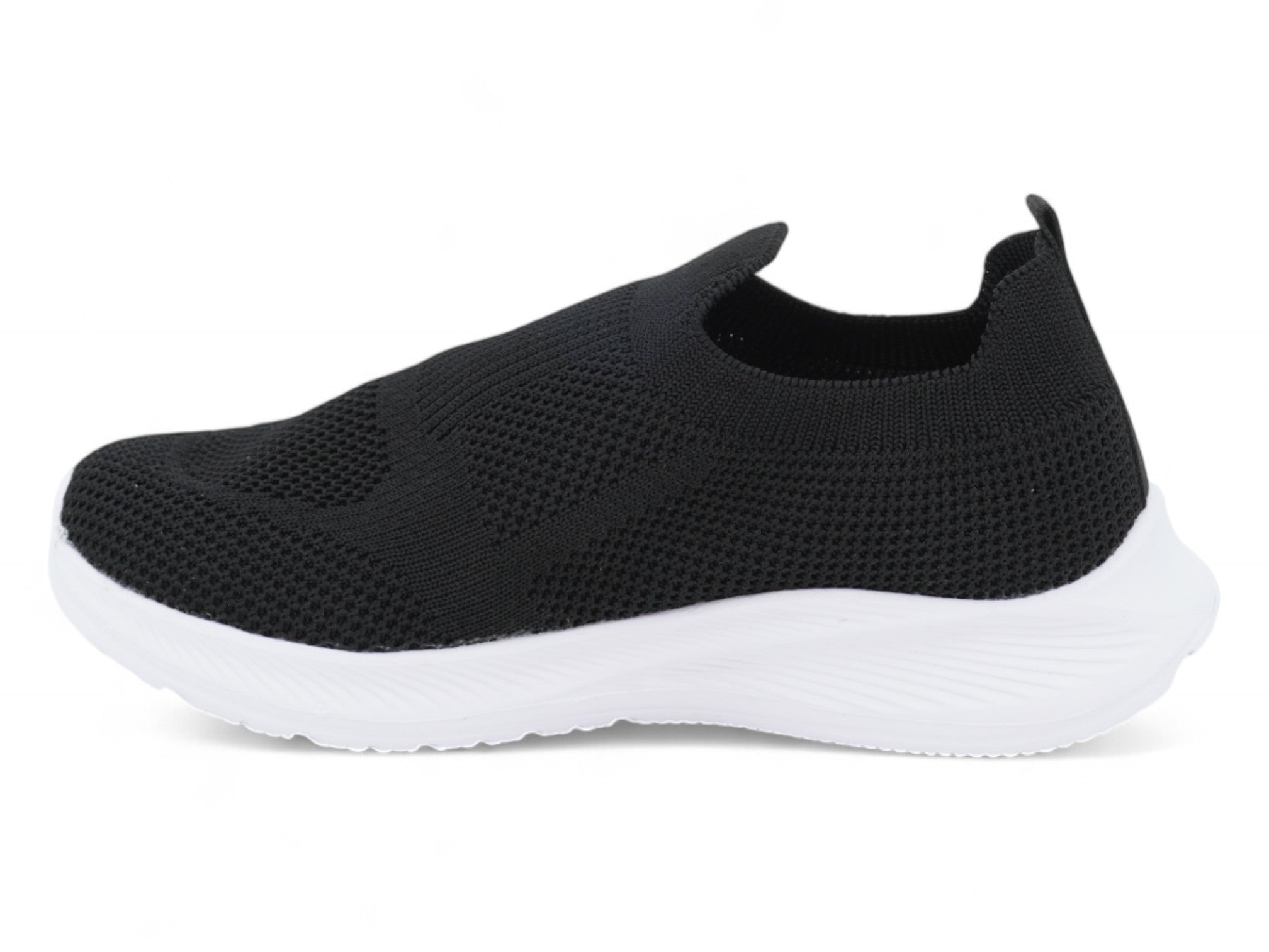 Girls Black Slip On Sneaker