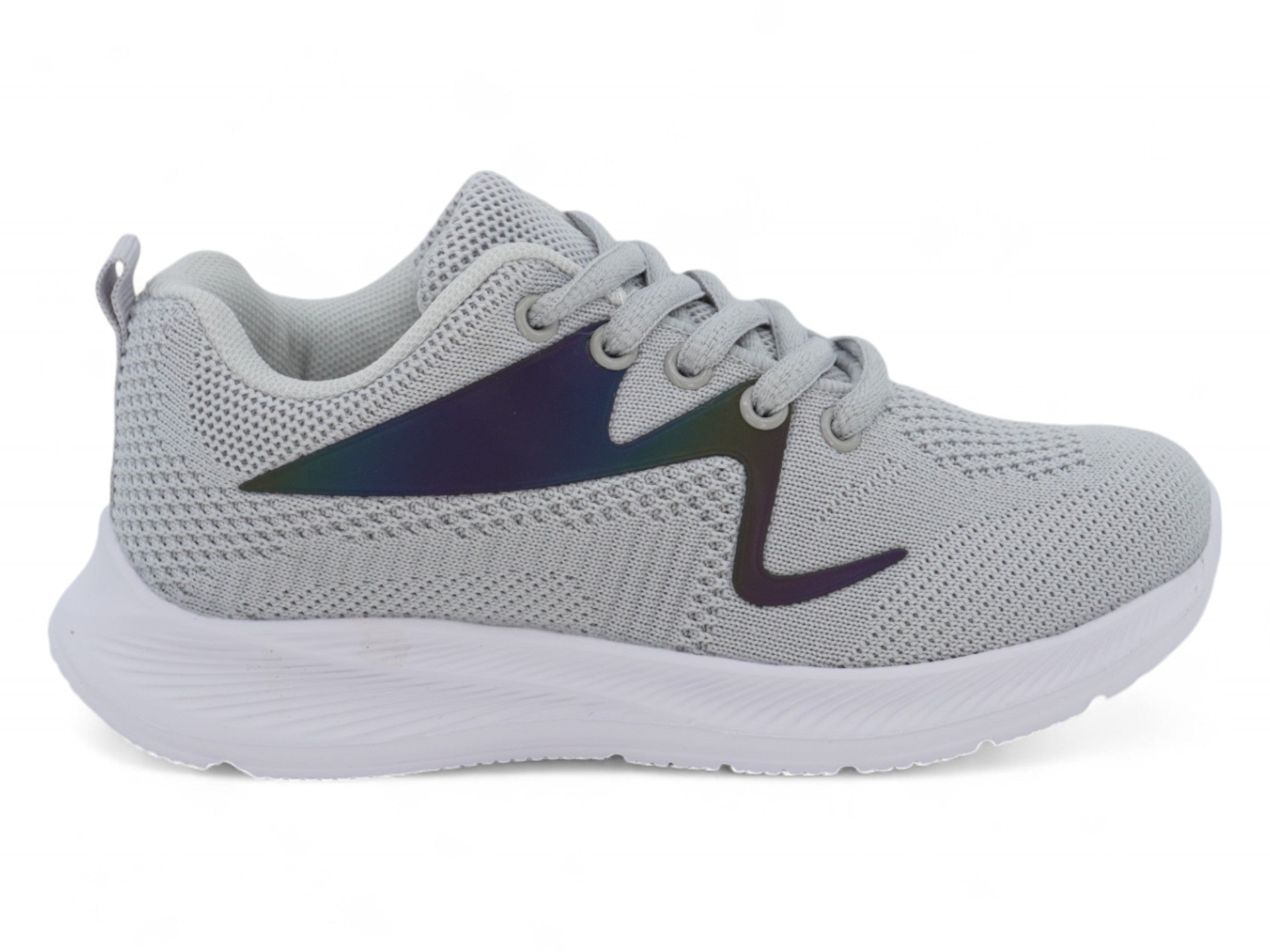 Girls Gray Flyknit Sneaker